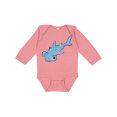 thumbnail image 1 of Inktastic Cute Hammerhead Shark Boys or Girls Long Sleeve Baby Bodysuit, 1 of 5