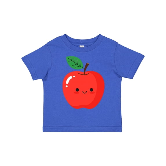 Inktastic Cute Happy Apple Boys or Girls Toddler T-Shirt