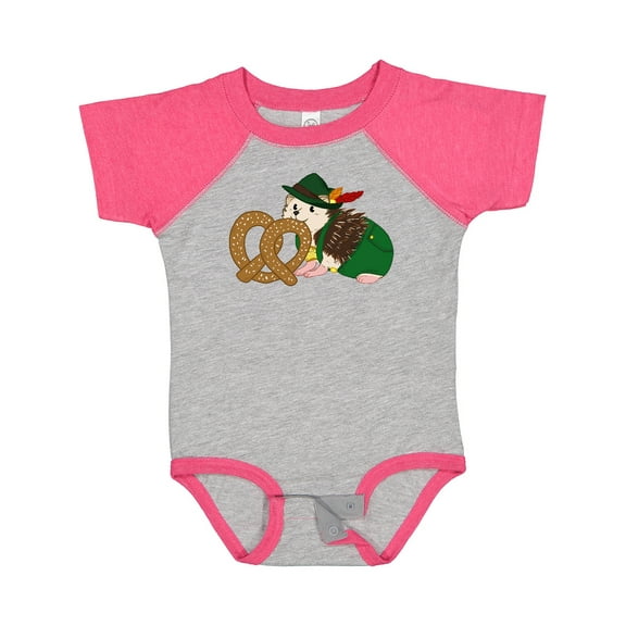 Inktastic Cute Hedgehog with Pretzel Boys or Girls Baby Bodysuit