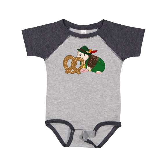 Inktastic Cute Hedgehog with Pretzel Boys or Girls Baby Bodysuit