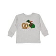 thumbnail image 1 of Inktastic Cute Hedgehog with Pretzel Boys or Girls Long Sleeve Toddler T-Shirt, 1 of 5