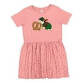 thumbnail image 1 of Inktastic Cute Hedgehog with Pretzel Girls Toddler Dress, 1 of 5