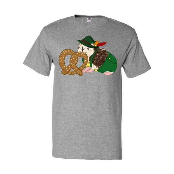 Inktastic Cute Hedgehog with Pretzel T-Shirt