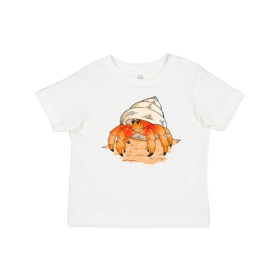 Inktastic Cute Hermit Crab on Beach Boys or Girls Baby T-Shirt
