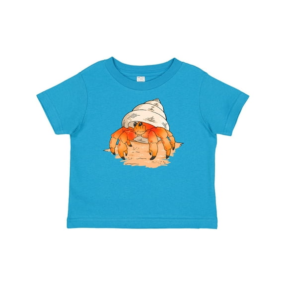 Inktastic Cute Hermit Crab on Beach Boys or Girls Baby T-Shirt