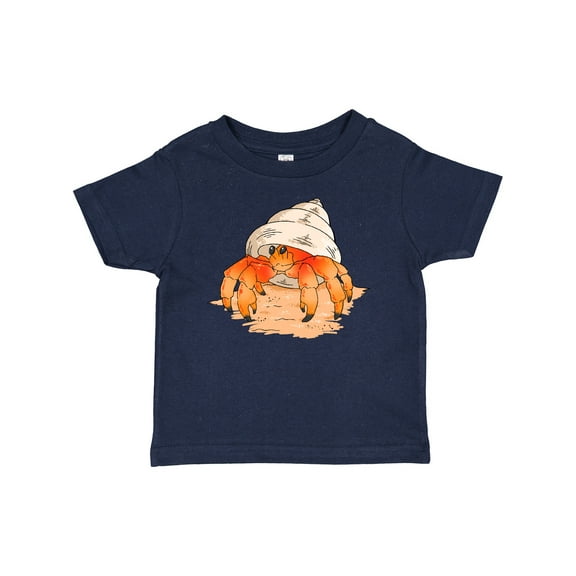 Inktastic Cute Hermit Crab on Beach Boys or Girls Baby T-Shirt