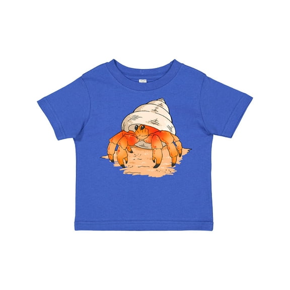 Inktastic Cute Hermit Crab on Beach Boys or Girls Toddler T-Shirt