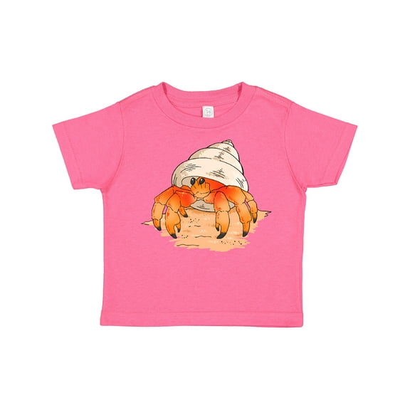 Inktastic Cute Hermit Crab on Beach Boys or Girls Toddler T-Shirt