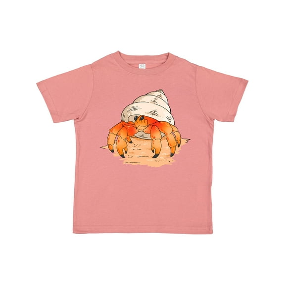 Inktastic Cute Hermit Crab on Beach Boys or Girls Toddler T-Shirt