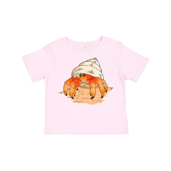 Inktastic Cute Hermit Crab on Beach Boys or Girls Toddler T-Shirt