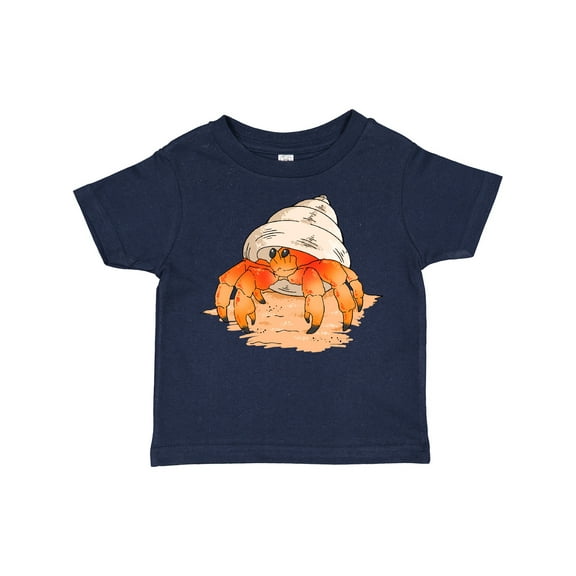 Inktastic Cute Hermit Crab on Beach Boys or Girls Toddler T-Shirt