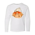 thumbnail image 1 of Inktastic Cute Hermit Crab on Beach Long Sleeve Youth T-Shirt, 1 of 5