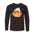 thumbnail image 1 of Inktastic Cute Hermit Crab on Beach Long Sleeve Youth T-Shirt, 1 of 5