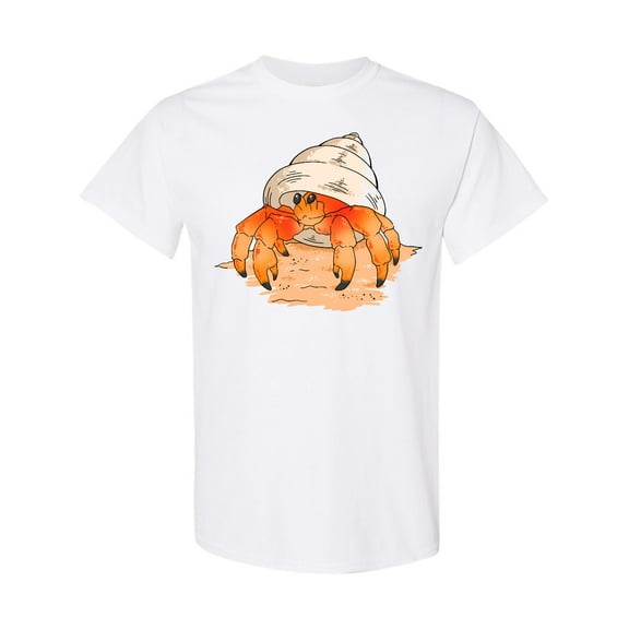 Inktastic Cute Hermit Crab on Beach T-Shirt