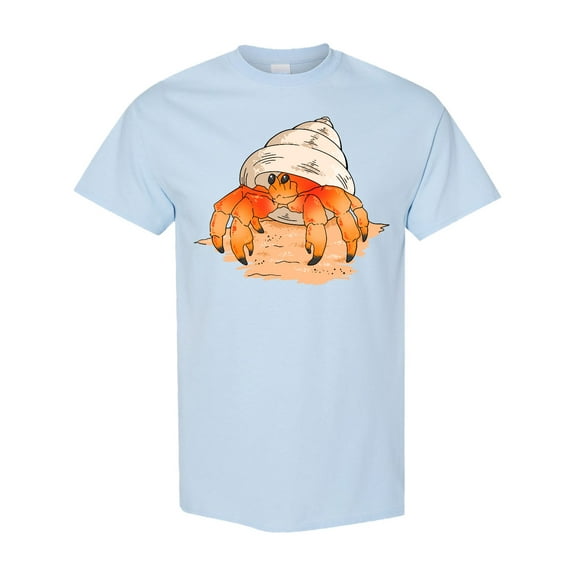 Inktastic Cute Hermit Crab on Beach T-Shirt