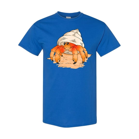 Inktastic Cute Hermit Crab on Beach T-Shirt
