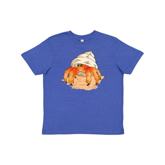 Inktastic Cute Hermit Crab on Beach Youth T-Shirt