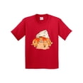 thumbnail image 1 of Inktastic Cute Hermit Crab on Beach Youth T-Shirt, 1 of 5