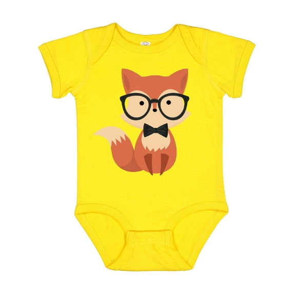 Inktastic Cute Hipster Fox Boys or Girls Baby Bodysuit