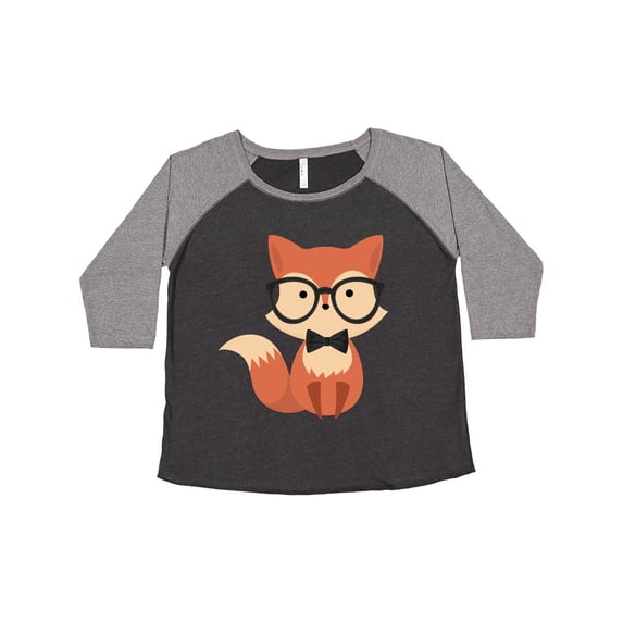 Inktastic Cute Hipster Fox Women's Plus Size T-Shirt