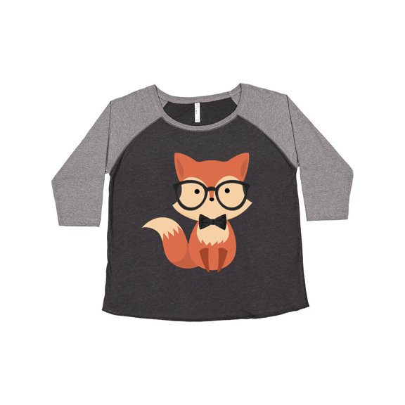 Inktastic Cute Hipster Fox Women's Plus Size T-Shirt