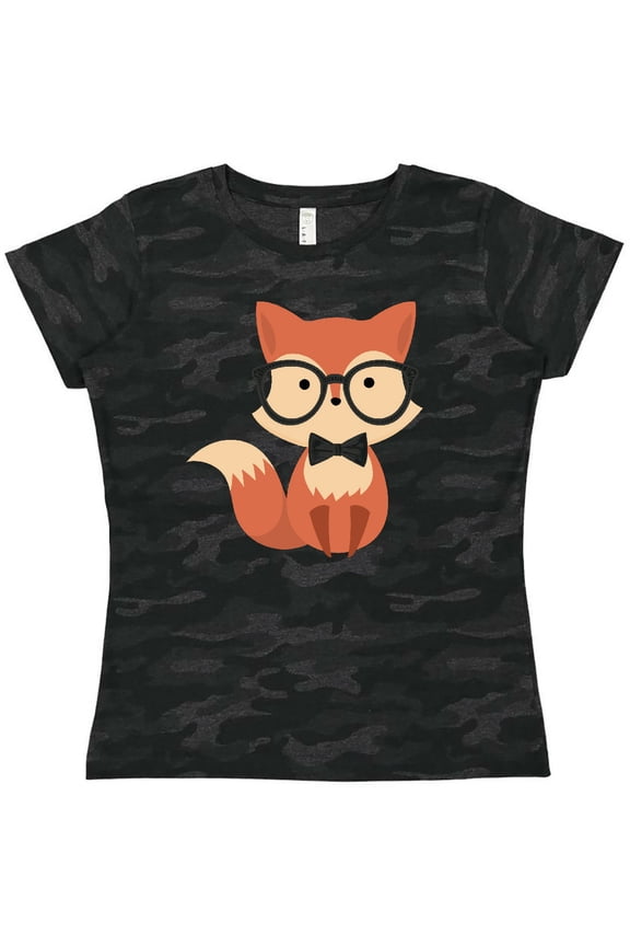 Cute Hipster Fox Women's T-Shirt