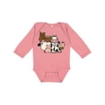 thumbnail image 1 of Inktastic Cute Horse, Sheep, Cow, Pig, and Rooster Farm Animals Boys or Girls Long Sleeve Baby Bodysuit, 1 of 5