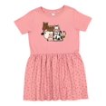 thumbnail image 1 of Inktastic Cute Horse, Sheep, Cow, Pig, and Rooster Farm Animals Girls Toddler Dress, 1 of 5