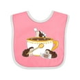 thumbnail image 1 of Inktastic Cute Hot Chocolate Hedgehogs Boys or Girls Baby Bib, 1 of 4