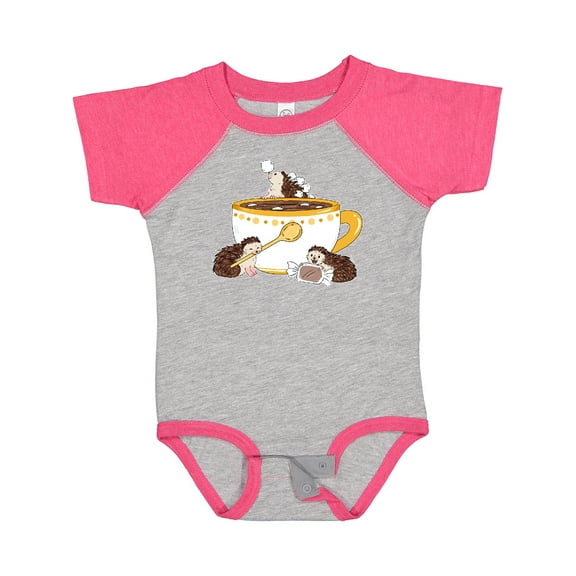Inktastic Cute Hot Chocolate Hedgehogs Boys or Girls Baby Bodysuit