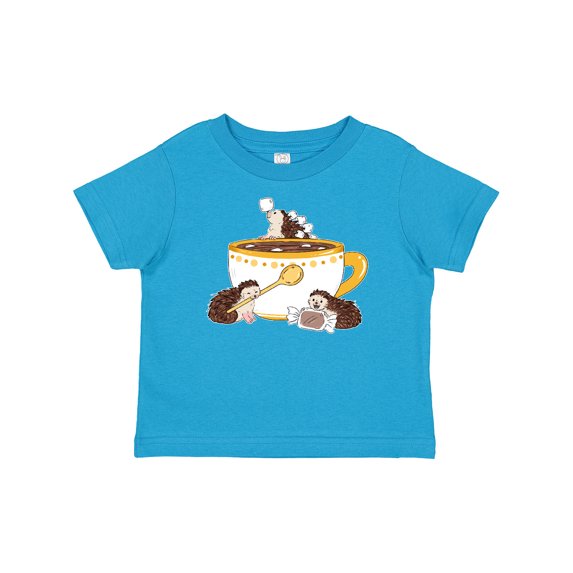 Inktastic Cute Hot Chocolate Hedgehogs Boys or Girls Baby T-Shirt