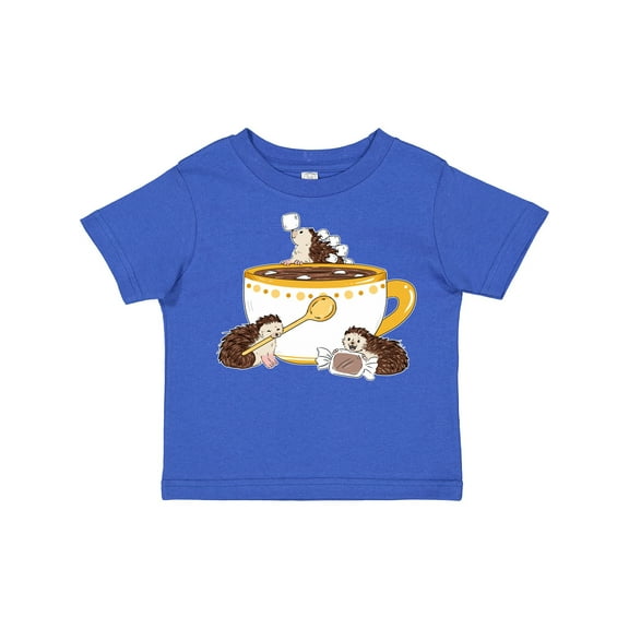 Inktastic Cute Hot Chocolate Hedgehogs Boys or Girls Toddler T-Shirt