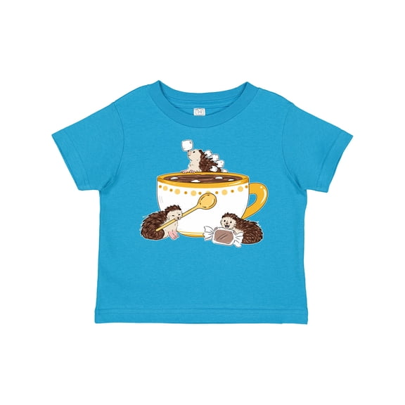 Inktastic Cute Hot Chocolate Hedgehogs Boys or Girls Toddler T-Shirt