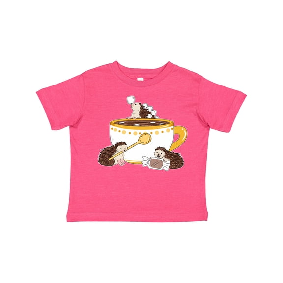 Inktastic Cute Hot Chocolate Hedgehogs Boys or Girls Toddler T-Shirt