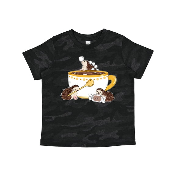 Inktastic Cute Hot Chocolate Hedgehogs Boys or Girls Toddler T-Shirt