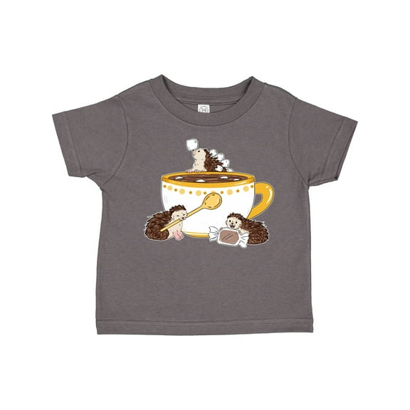 Inktastic Cute Hot Chocolate Hedgehogs Boys or Girls Toddler T-Shirt