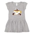 thumbnail image 1 of Inktastic Cute Hot Chocolate Hedgehogs Girls Toddler Dress, 1 of 5