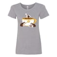 thumbnail image 1 of Inktastic Cute Hot Chocolate Hedgehogs Women's T-Shirt, 1 of 5