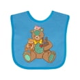 thumbnail image 1 of Inktastic Cute Hugging Teddy Bears Boys or Girls Baby Bib, 1 of 4