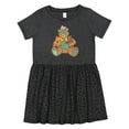 thumbnail image 1 of Inktastic Cute Hugging Teddy Bears Girls Toddler Dress, 1 of 5