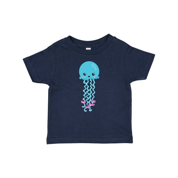 Inktastic Cute Jellyfish, Little Jellyfish, Blue Jellyfish Girls Baby T-Shirt
