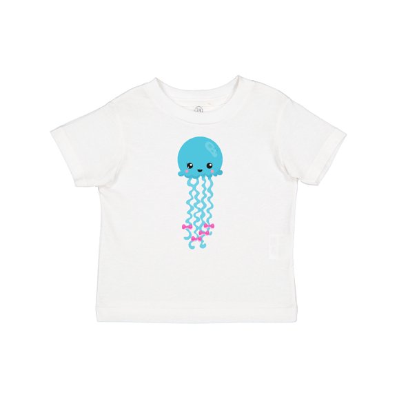 Inktastic Cute Jellyfish, Little Jellyfish, Blue Jellyfish Girls Baby T-Shirt