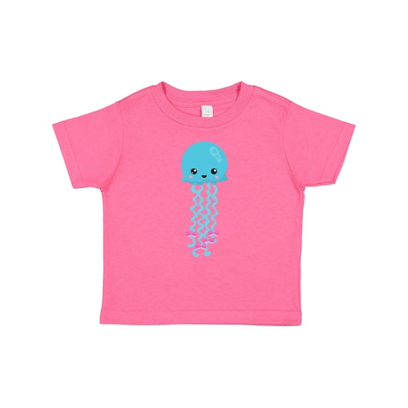 Inktastic Cute Jellyfish, Little Jellyfish, Blue Jellyfish Girls Baby T-Shirt