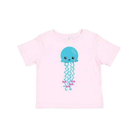 Inktastic Cute Jellyfish, Little Jellyfish, Blue Jellyfish Girls Toddler T-Shirt
