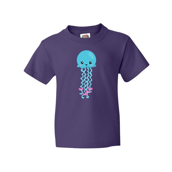 Inktastic Cute Jellyfish, Little Jellyfish, Blue Jellyfish Youth T-Shirt