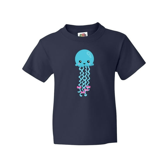 Inktastic Cute Jellyfish, Little Jellyfish, Blue Jellyfish Youth T-Shirt