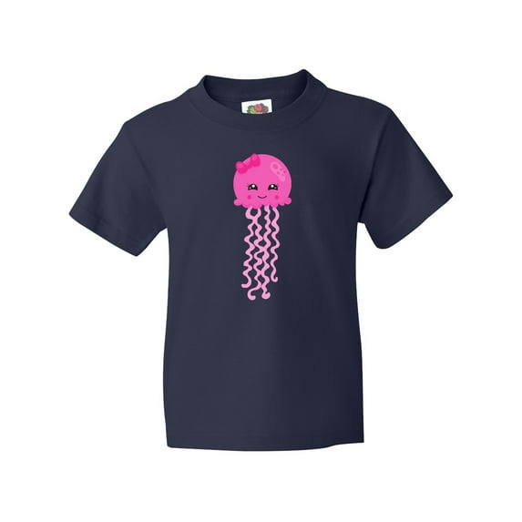 Inktastic Cute Jellyfish, Little Jellyfish, Pink Jellyfish Youth T-Shirt