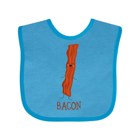 Inktastic Cute Kawaii Bacon Boys or Girls Baby Bib