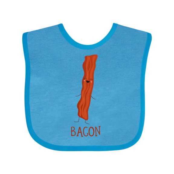 Inktastic Cute Kawaii Bacon Boys or Girls Baby Bib