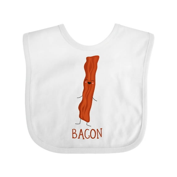 Inktastic Cute Kawaii Bacon Boys or Girls Baby Bib